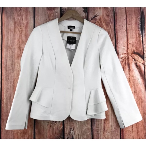 topshop peplum jacket